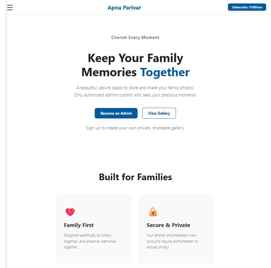 Apna Parivar Family Photo App